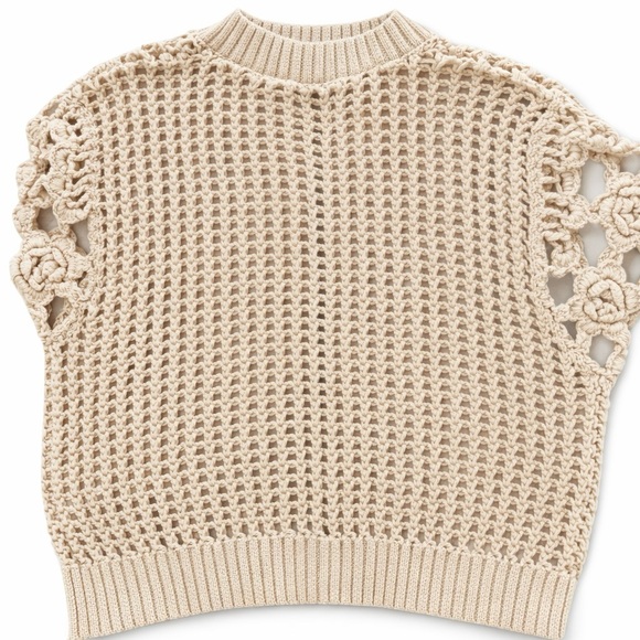 Zara crochet cream cardigan size L - Picture 5 of 7